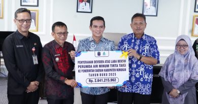 Perumda Air Minum Tirta Taka Sumbang Rp2,64 Miliar, PAD Nunukan Naik Signifikan